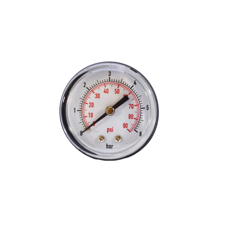 1/4NPT 0-6 bar Manomètre de pression d'eau d'air Manomètre à