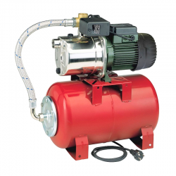 Surpresseur 20L DAB AQUAJETINOXRED13220M - Réservoir horizontal à vessie avec pompe a eau 1 kW jusqu'à 4,8 m3/h monophasé 220V