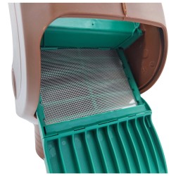 Filtre de gouttière RAINUS 80 ou 100 mm marron pour récupération eau de pluie