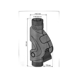 Filtre de gouttière RAINUS 80 ou 100 mm marron pour récupération eau de pluie