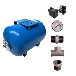 Kit réservoir vessie AQUASYSTEM horizontal 200L - 1''