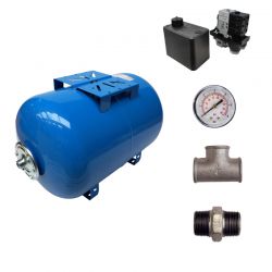 Kit réservoir vessie AQUASYSTEM horizontal 200L - 1''1/4