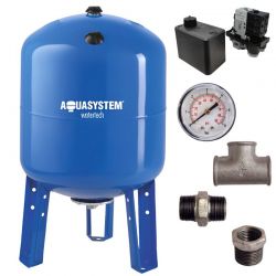 Kit réservoir vessie AQUASYSTEM vertical 100L - 1''1/4