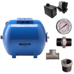 Kit réservoir vessie AQUASYSTEM horizontal 100L - 1''1/4