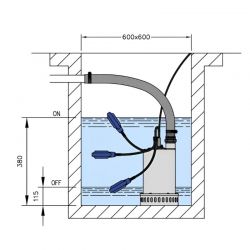 Pompe de relevage Ebara BEST4 1,1 kW tout inox jusqu'à 19,8 m3/h triphasé 380V