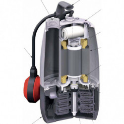 Pompe immergée Calpeda MPM203 0,37 kW inox jusqu'à 5 m3/h monophasé 220V